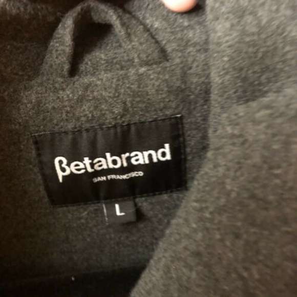 BETABRAND All Day Gray Mock Neck Coat Jacket - Picture 7 of 8